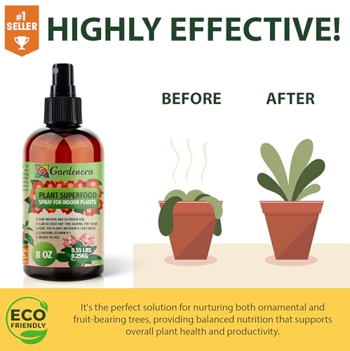 Superfood Plant Fertilizer for Lemon Trees with B1 Vitamin Glucose and Minerals - Organic Care for Indoor and Outdoor Le