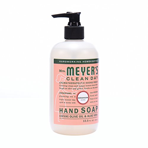 Mrs. Meyer's Clean Day Geranium Scented Hand Soap, Biodegradable Formula, Essential Oils, 1|5 fl. oz Pack of 6
| Mrs. M